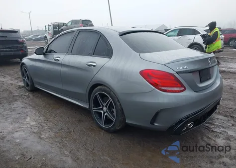 2016 Mercedes-Benz C 450 Amg 4Matic z USA, uszkodzony, nr VIN 55SWF6EB8GU132388